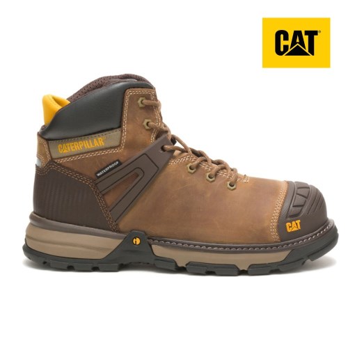 Caterpillar Excavator Superlite Waterproof Soft Toe Miesten Turvakengät TummanBeige (OLDAB)